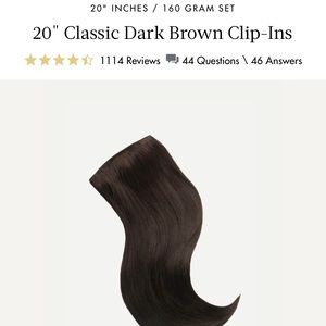 Luxy Classic Dark Brown 20” 160g Hair Extensions